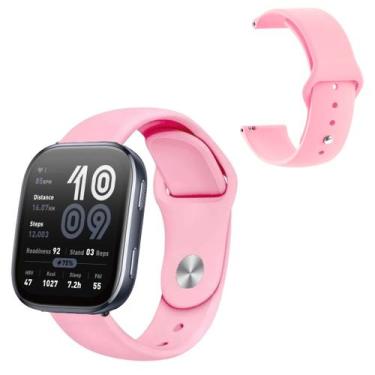 Imagem de Pulseira silicone lisa para Amazfit Bip 6 2025 - 22mm - Genérica