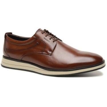 Imagem de Sapato Derby Casual Couro Masculino Cadarço Solado Elegante - Manutt, 
