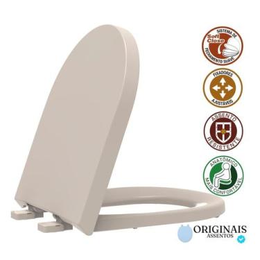 Imagem de Tampa de vaso Icasa em PP modelo Vesúvio fechamento suave - Tupan, Pal