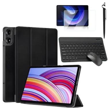 Imagem de Kit Completo Capa Para Xiaomi Redmi Pad Pro 12.1 Com Teclado e Mouse +