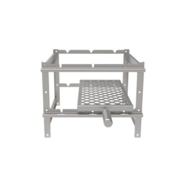 Imagem de Suporte Tradicional Inox para 3 Espetos + 1 Grelha Moeda - A3 Grill