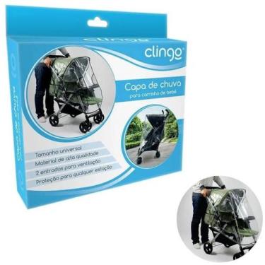 Imagem de Capa de chuva para carrinho de bebê - clingo