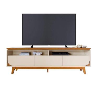 Imagem de Aparador Bancada Para Sala Selene - 7 Decor Cinamomo E Off White