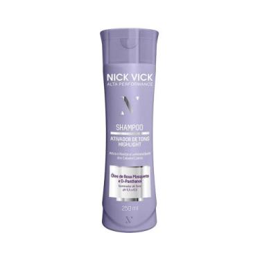 Imagem de Shampoo Highlight Ativador de Tons Loiros Nick Vick 250ml - NICKVICK