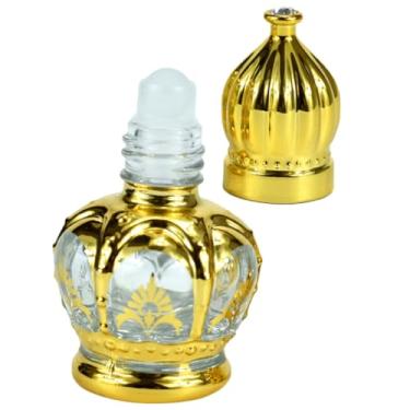 Imagem de DEARMAMY Frascos Roll-On Dourados De 12 Ml - Frascos Premium De Vidro Para Óleos Essenciais Com Rollerballs De Metal Recipientes Recarregáveis ​​Para Perfumes E Aromaterapia Em Tamanho De