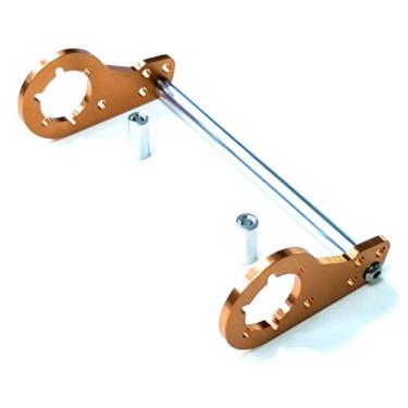 Imagem de kingfly Aluminum Rear Damper Plate for Tamiya CW-01 Chassis Lunch Box