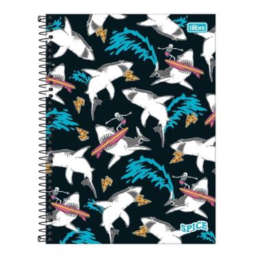 Imagem de Caderno Espiral Universitário 16 Matérias 256 Folhas Spice Tilibra Estampa 2