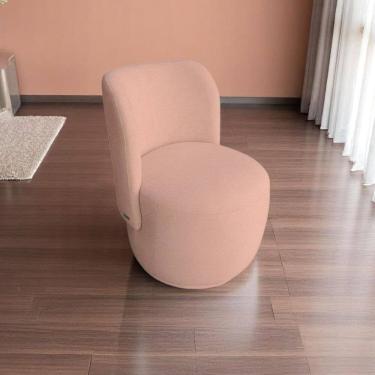 Imagem de Poltrona Organica Sala Recepção Bouclé Bia Rose