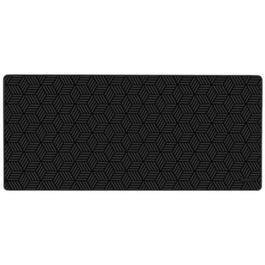 Imagem de KUMORI Deskmat Mouse Pad Grande Gamer Speed Neoprene Antiderrapante Resistente à Água (90x40 cm, Pattern Squares Lines)