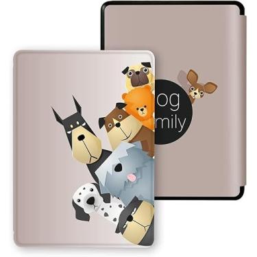 Imagem de Capa para Kindle RS23CV /2024 Com Alça + Película - Tela 6,0 - Case para Kindle 11th Geração (Cachorrinhos)