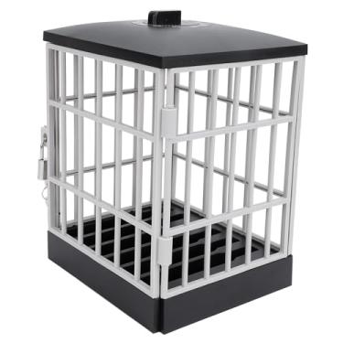 Imagem de Pissente Cadeir Telefone Preso Local de Telefone Para Celular Seguro Caixa de Prisão Para Smartphone Para 6 Telefones Mecanismo de Chave Seguro Evite a Distração Diversão Divertida Sala de (preto e