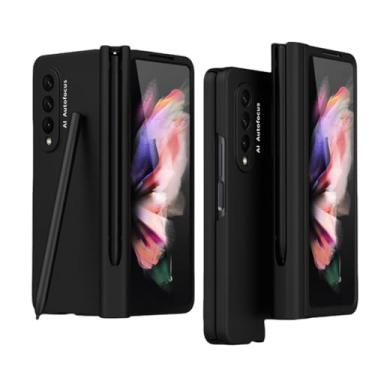 Imagem de Capa para Galaxy Z Fold 6 com compartimento para caneta, capa protetora à prova de choque e com suporte para PC rígido (para Galaxy Z Fold 6/preto)