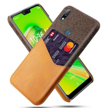 Imagem de Capa para ASUS Zenfone ZB634KL,Tela e tampa de couro PU,Antideslizante,360°cobertura completa à prova de choque com 1 slot de cartão atrás,Prevenção de queda-Brown