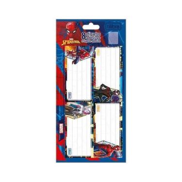 Imagem de Etiqueta Escolar Decorada Spider Man C/8Etiq. 100X208Mm - TILIBRA