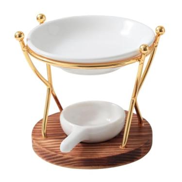 Imagem de Wswqop Queimador de óleo essencial, aquecedor de óleo essencial, grande capacidade, suporte para velas tealight para ioga, spa, escritório, casa, mesa