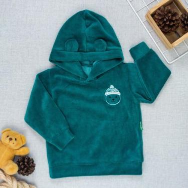Imagem de Blusa Plush com Capuz de Orelhinha e Bordado Ursinho - Era Uma Vez, 3-