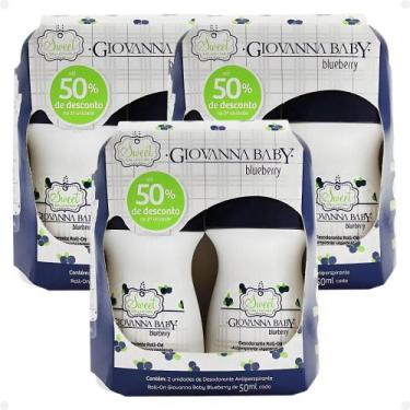 Imagem de Kit Giovanna Baby: 6 Desodorante Roll-On Blueberry