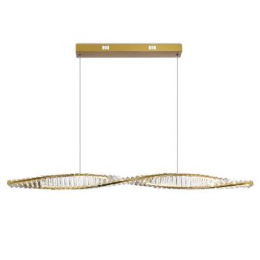 Imagem de Pendente Moderno Dourado Vougue 1,20M Led 3000K Mais Luz