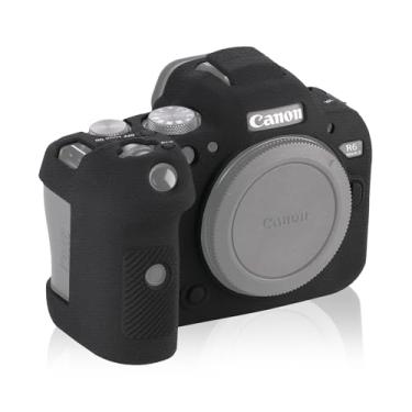 Imagem de Easy Hood Capa Protetora Para Câmera Canon Eos R6 Mark Ii/R6 Ii/Eos Mirrorless, Textura De Borracha Silicone Macio, Digital Slr 6D Ii (Preta)