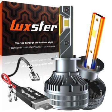 Imagem de Lâmpadas LED LUXSTER Punisher 2024 H1 40.000 LM 6000 K Pacote com 2