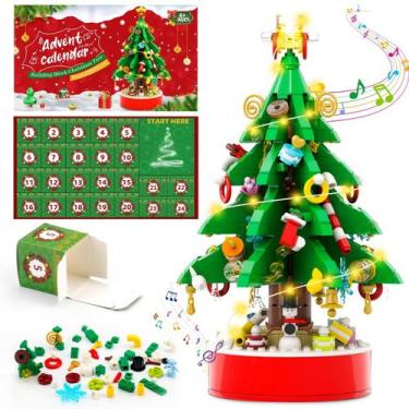 Imagem de Blocos de construção do calendário do advento Árvore de Natal 2024 com