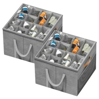 Imagem de Organizador de armazenamento de sapatos Aokeyee Large Closet, pacote c