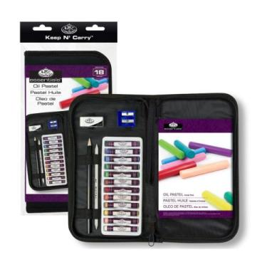 Imagem de Kit de Desenho Royal Giz Pastel Oleo C/18 Pcs - ROYAL & LANGNICKEL