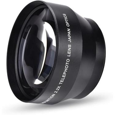 Imagem de Acuvar Lente teleobjetiva 2.2X – Acessório de lente de câmera com zoom HD para câmeras DSLR e sem espelho – Lente teleconversor com vidro óptico para fotografia de longa distância Nikon Canon Sony