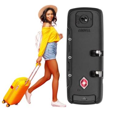 Imagem de Cadeado Tsa 007 Anti Violação Com Segredo Senha Segurança Bagagem Mochila Mala Para Viagens