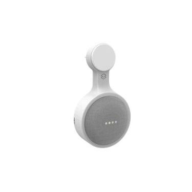 Imagem de Suporte De Tomada Parede Google Home Mini Wifi - PEKO, 3d, 028, Branco