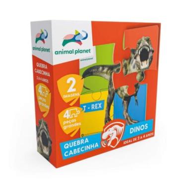 Imagem de Jogo Infantil Quebra-cabecinha Dinos Animal Planet Cooper Fun - 00071