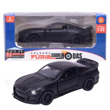 Imagem de Carrinho Miniatura Preto Pull Back 1:32 C/ Som e Luz - Castela - CASTE