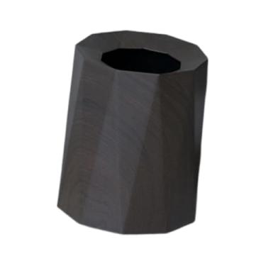 Imagem de Fenteer Lixeira redonda, recipiente de lixo, cesta de papel decorativa, lixeira moderna, para quarto, dormitório, lavanderia, Cor Noz