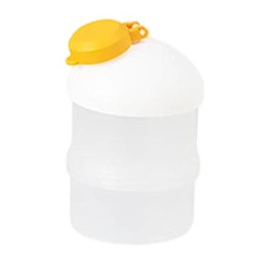 Imagem de KiBcsLic Dispensador de fórmula infantil, armazenamento de lanches infantis, à prova de vazamentos, recipiente para leite em pó, recipiente para proteína em pó, 2 Camadas