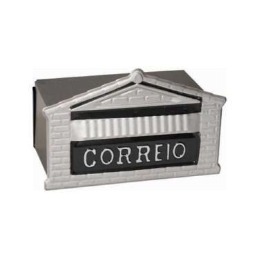Imagem de Caixa correio muro aco pop.prata - OURO DE MINAS