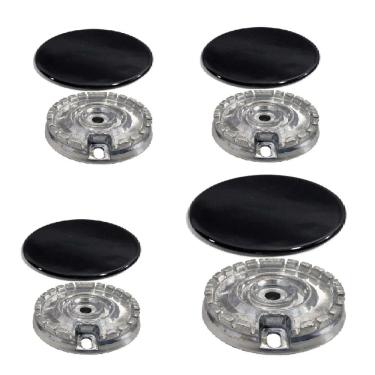 Imagem de Kit Queimador + Espalhador Para Fogão Brastemp Bf04nabuna 4Q