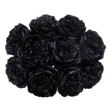 Imagem de Flor de seda de peônia artificial U'Artlines, decoração de escritório 