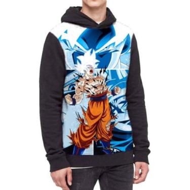 Imagem de Moletom Com Capuz Vegeta Mangá Dragon Ball Ref:764 - smoke, Preto, GG