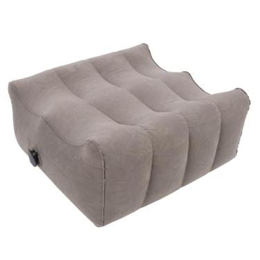 Imagem de Phefop Travesseiro Inflável de Perna, Travesseiro de Cunha de Suporte Confortável para Dormir, Encosto para Dormir, Descanso para Os Pés, Flocagem de PVC, Tecido Não Deslizante, Com Bolsa de Inflação