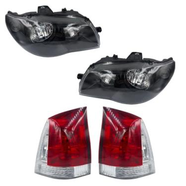 Imagem de Kit Farol Palio G3 Mascara E Aro Preto + Lanterna Rubi 04 A 15