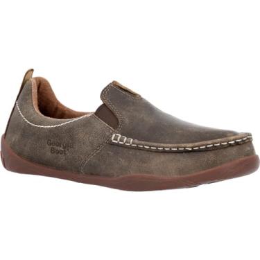 Imagem de Georgia Boot Bota Oxford masculina Cedar Falls Moc-Toe, Marrom, 10.5