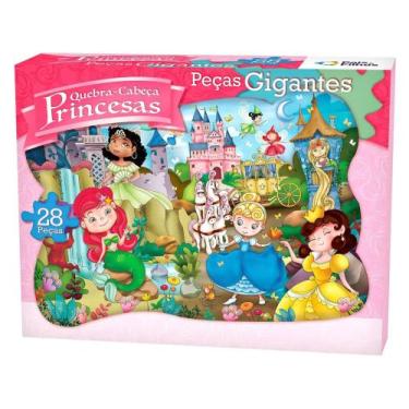Imagem de Quebra-cabeça 28 Peças Princesas - Pais & Filhos - Pais e Filhos