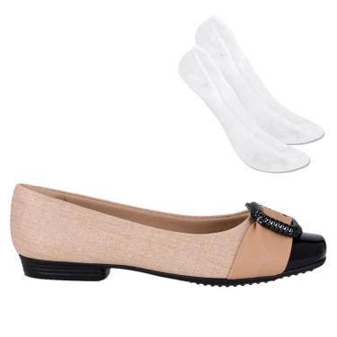 Imagem de Kit Sapatilha Piccadilly Raquel Feminina C/ Par de Meia