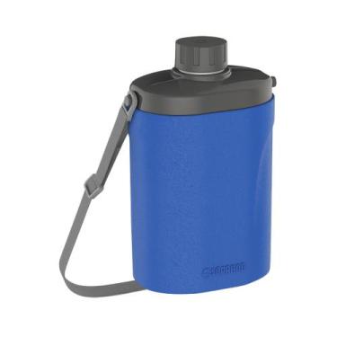 Imagem de Cantil Garrafa Térmica 1 Litro Para Agua Com Alça - Soprano, Azul