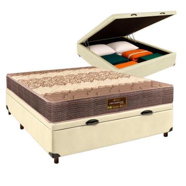 Imagem de Cama Box Bau + Colchão Casal D26 Ortophedic Sankonfort