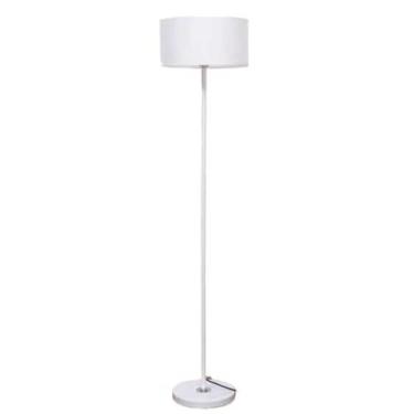 Imagem de Luminária de chão Luminária de chão branca simples para leitura, quarto, sala estar, escritório, luminárias pé com abajur