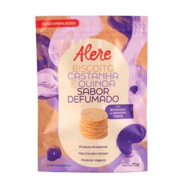 Imagem de Biscoito de Castanha e Quinoa Defumado Alere Gourmet 70g
