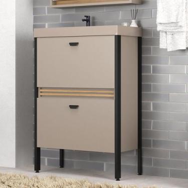 Imagem de Gabinete de Banheiro com Pia 60cm Ref 660 Cewal