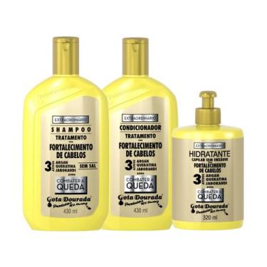 Imagem de Kit shamp. cond. creme s/ enxague fortalecimento extraordinario combat