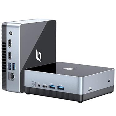Imagem de Mini PC Intel N5095A Quad-Core (Beat N5105) até 2,9 GHz, mini computador desktop 16GB DDR4 RAM 1TB PCIe SSD, PC pequeno suporta 4K Dual Display, WiFi, BT, RJ45, 4 USB, VESA para Home Office School